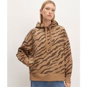 Everlane The ReTrack Hoodie Cocoa Tiger Stripe XS